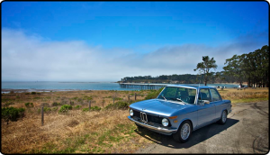 bmw 2002, beach, vintage, classic, fjord, project2002.com, highway 1, san simeon