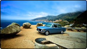 bmw 2002, beach, vintage, classic, fjord, project2002.com, highway 1